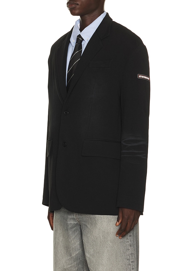 view 2 of 5 Washed Jersey Blazer in Black