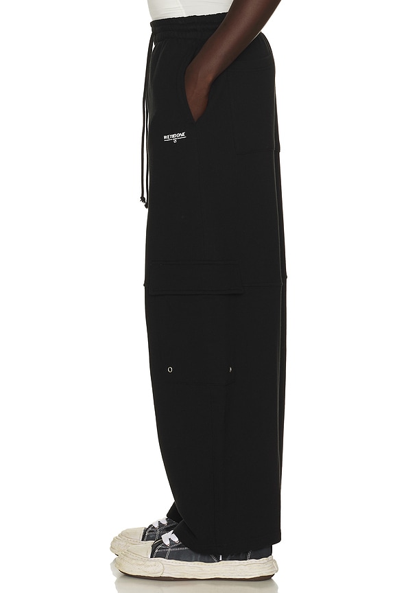 view 2 of 5 Wide Fit Cargo Pants in Black