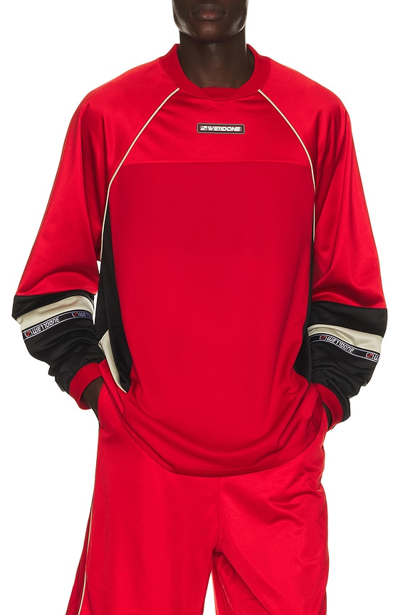 view 1 of 6 Logo Football Jersey in Red