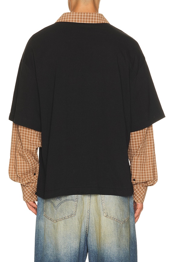 view 2 of 5 Polo Layered Shirt in Black
