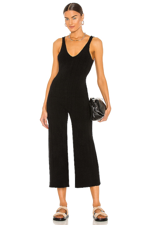 view 1 of 3 Vizelle Knit Jumpsuit in Black