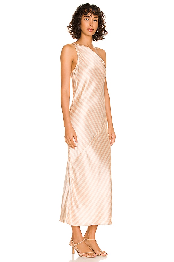 view 2 of 3 PHILAMENA ドレス in Pink & Ivory Stripe