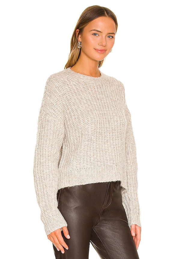 view 2 of 4 RAS DE COU RIB in Marled Driftwood