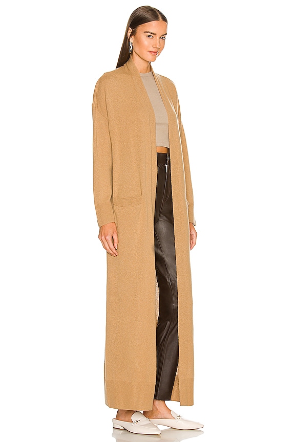 view 2 of 3 Astra Duster Recycled Cashmere Cardigan in Camel