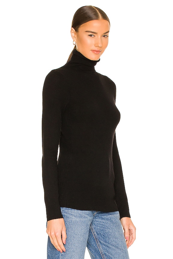 view 2 of 4 Ennis Recycled Cashmere Turtleneck in black