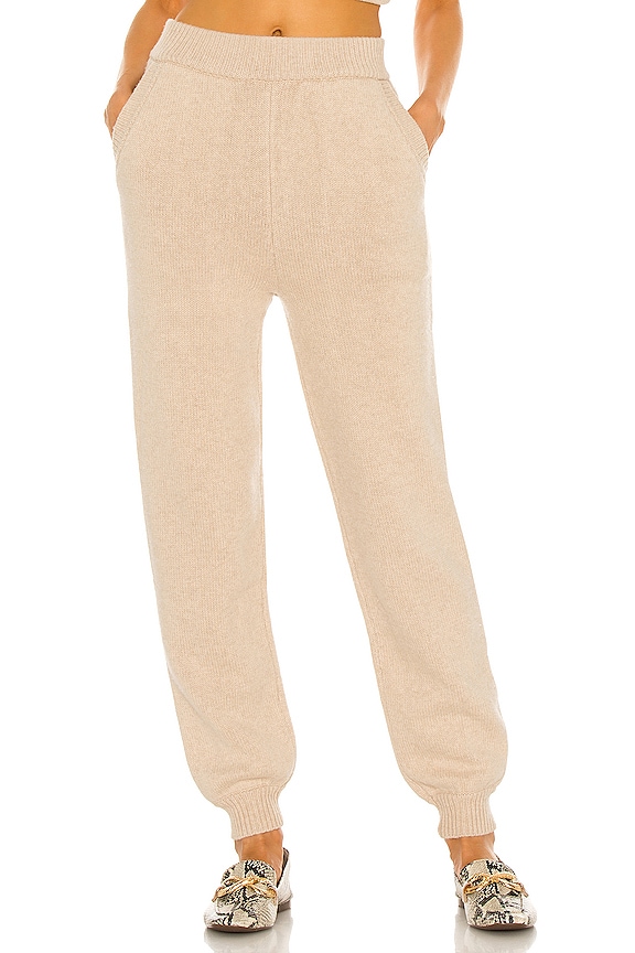 view 1 of 4 Lofty Jersey Jogger in Neutral Beige