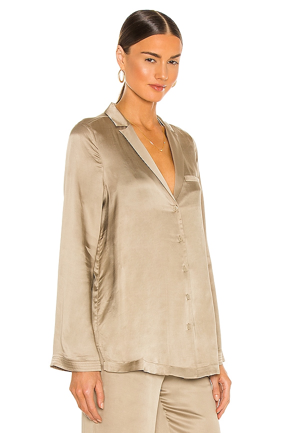 view 2 of 4 Leila Pajama Shirt in Khaki