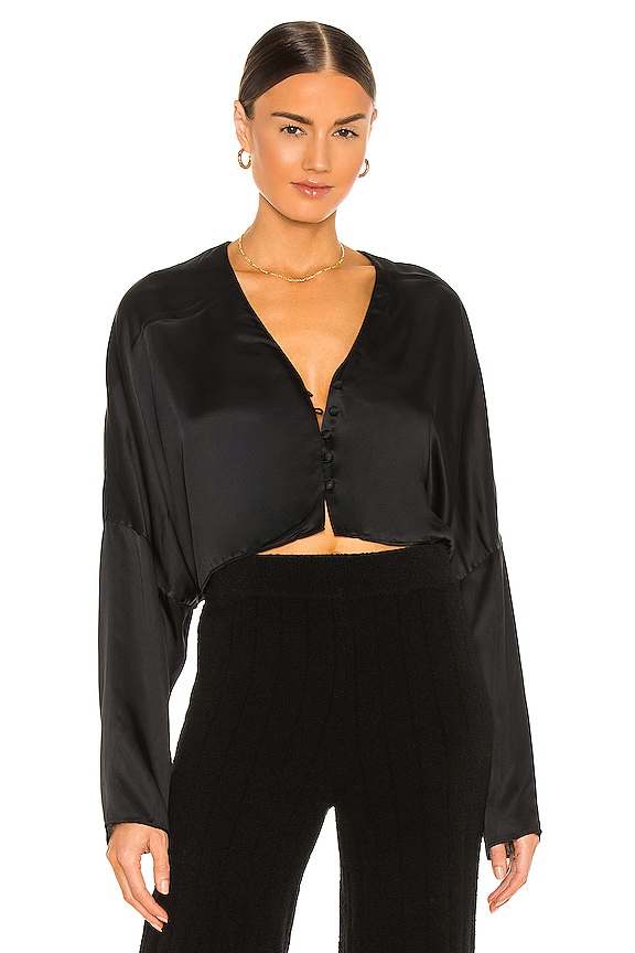 view 1 of 4 Amaya Dolman Top in Black