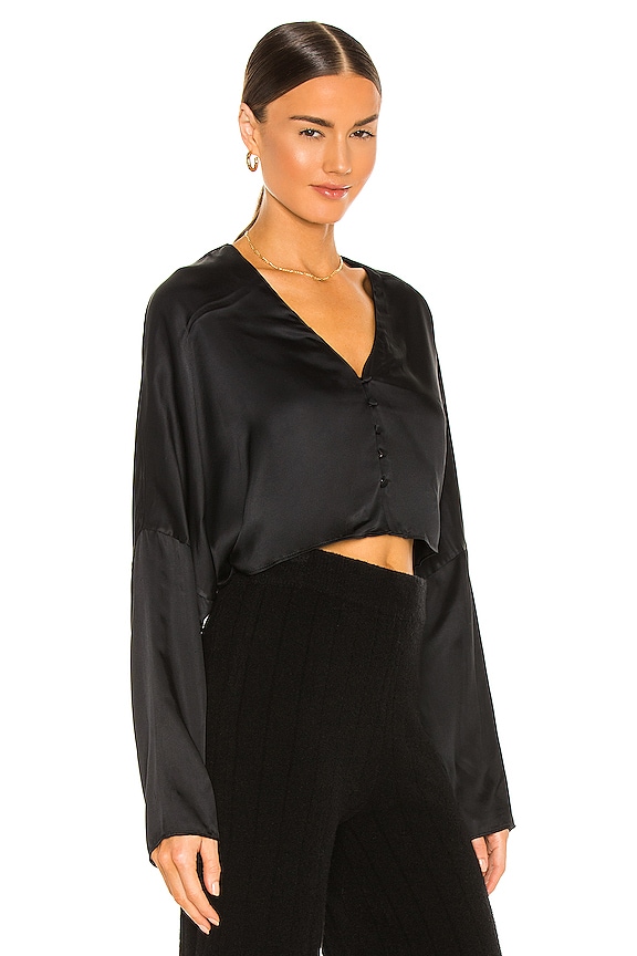 view 2 of 4 Amaya Dolman Top in Black
