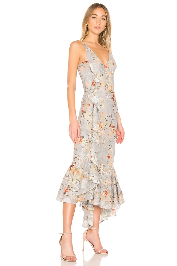 view 2 of 3 Esme Ruffle Slip Dress in Sky Oriental