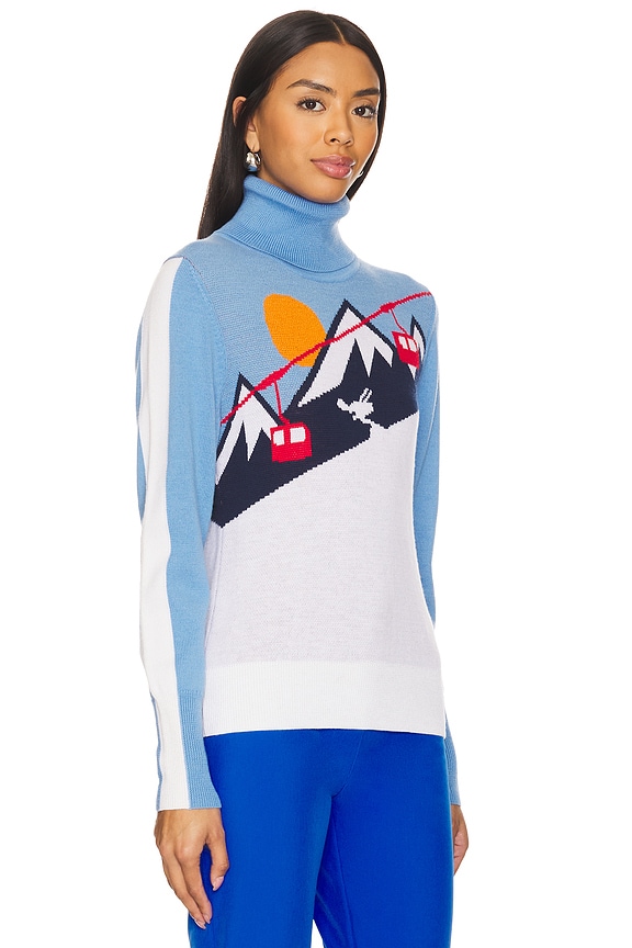 view 2 of 4 After Ski Sweater Women in Mid Blue