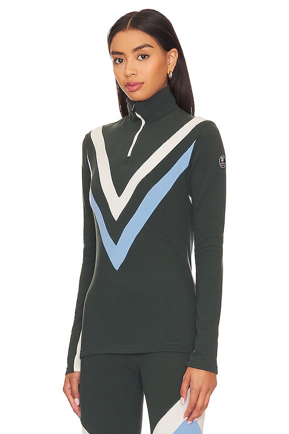 view 2 of 5 Voss Zip Up in Olive Green