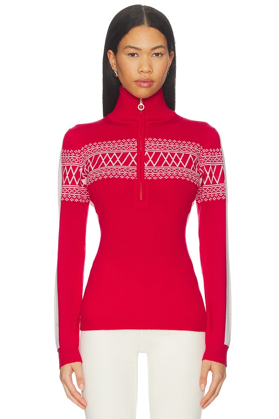 view 2 of 5 Signature 1/4 Zip in Red