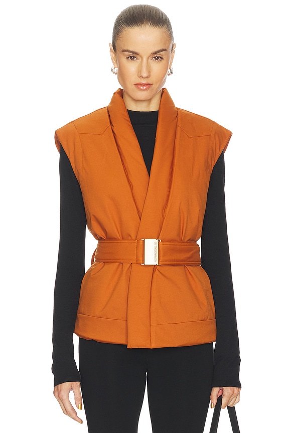 view 2 of 5 GILET WESTERN in Brown