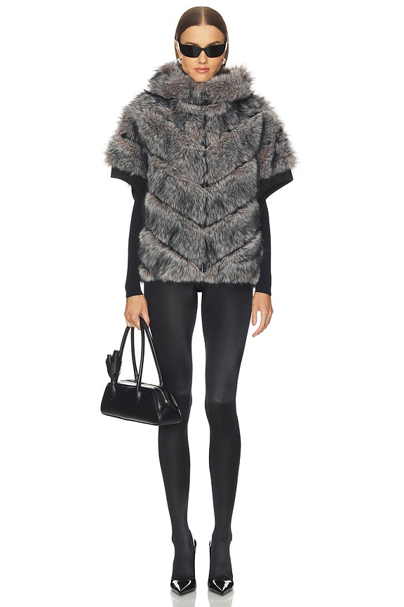 view 2 of 2 Satin De Luxe Tights in Black