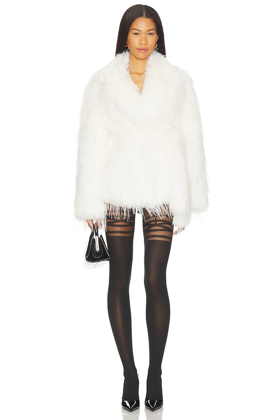 view 2 of 2 Suspender Tights in Black & Black