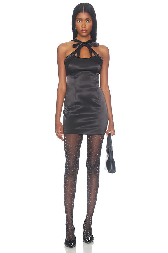 view 2 of 2 Shimmer Dots Tights in Black