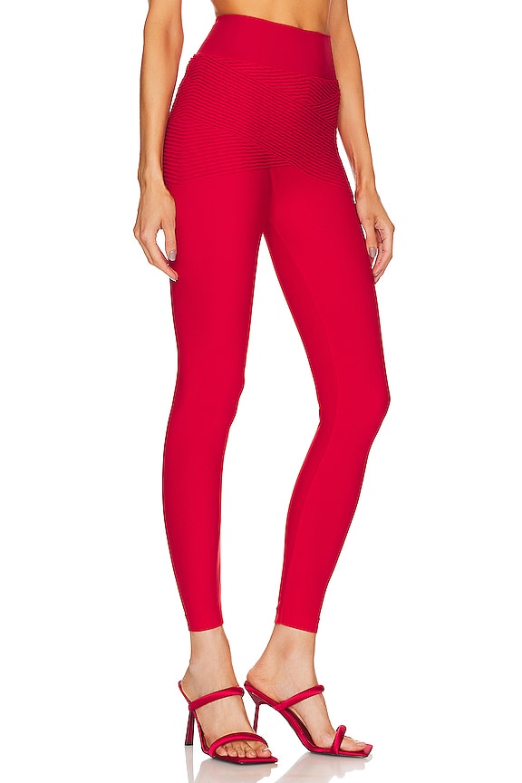 view 2 of 4 Shaping Plissee Legging in Barbados Cherry