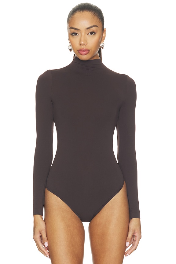 view 2 of 5 Thermal Bodysuit in Dark Wood