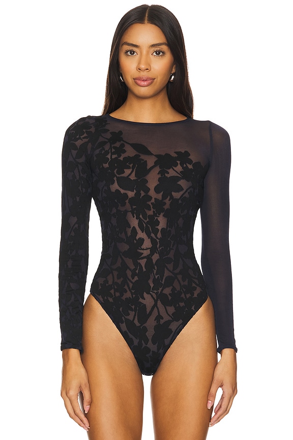 view 2 of 6 BODY GRAPHIC FLOWER in Deep Night & Black