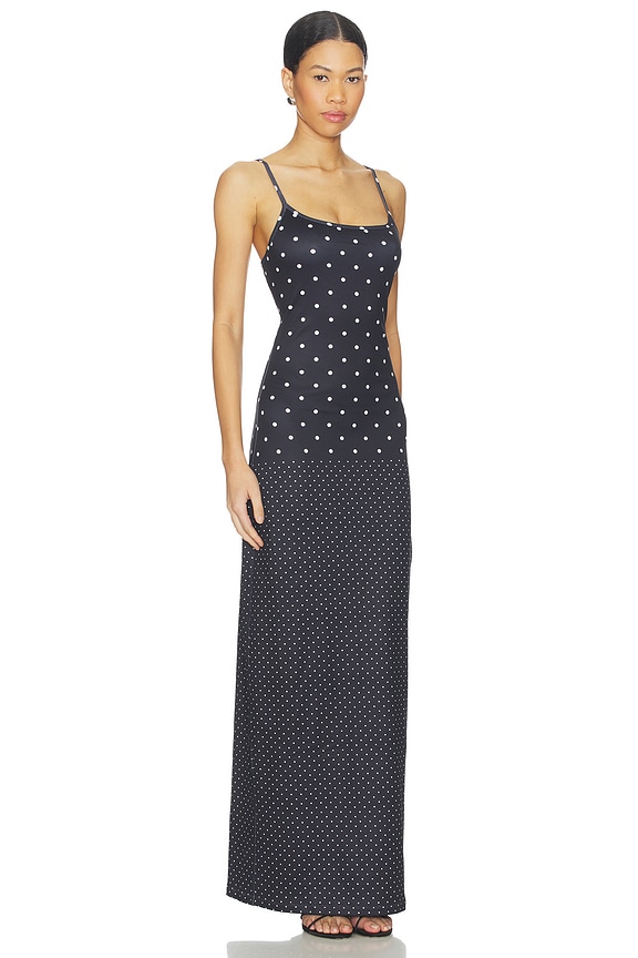 view 2 of 4 Slip Dress in Black Polka