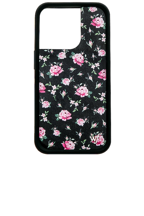 view 1 of 3 COQUE POUR IPHONE IPHONE 14 PRO in Black & Pink Floral