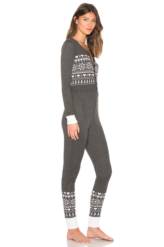 view 2 of 3 COMBINAISON FAIR ISLE in Clean Black