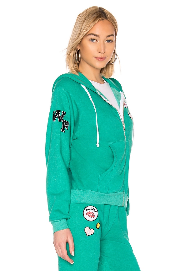 view 2 of 4 SUDADERA CON CAPUCHA CON CREMALLERA REGAN in Emerald Green