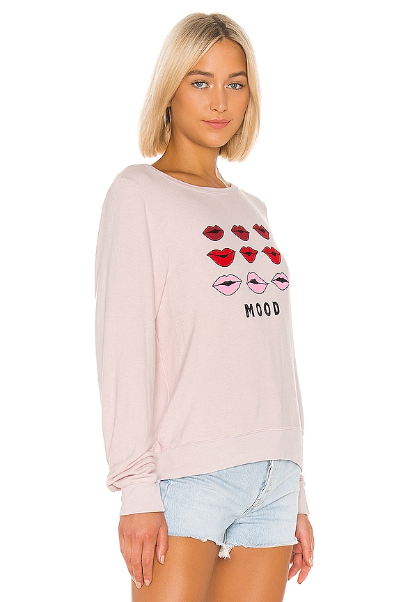 view 2 of 4 SWEAT MOODY LIPS BAGGY BEACH in Rose