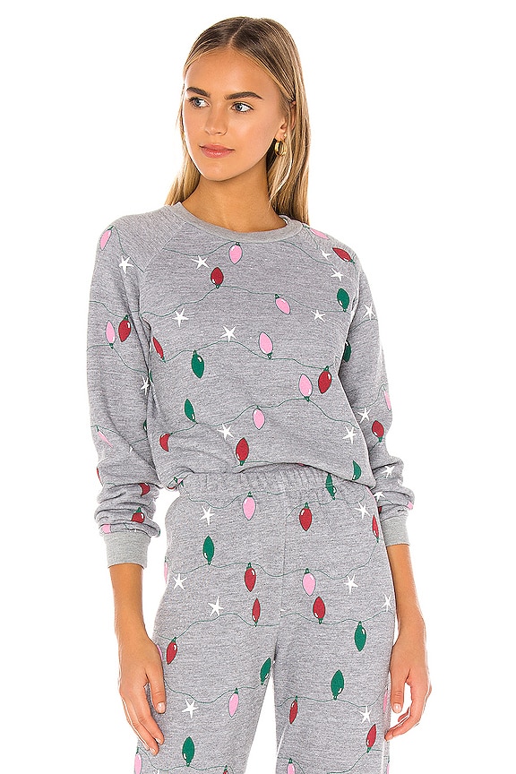 view 1 of 4 Twinkle Lights Fiona Crew Sweatshirt in Heather