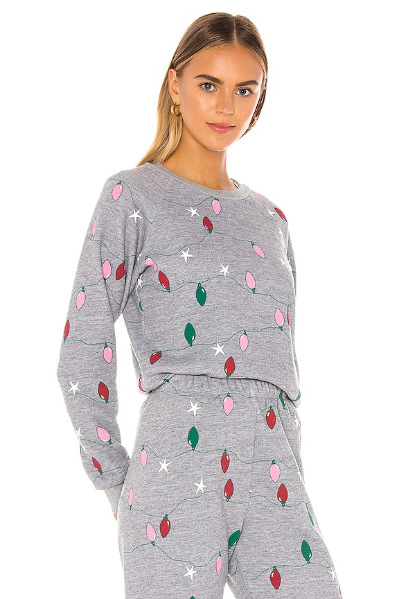 view 2 of 4 Twinkle Lights Fiona Crew Sweatshirt in Heather