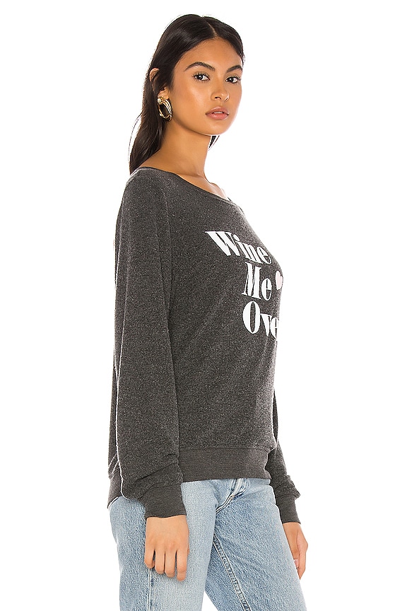 view 2 of 4 SUDADERA WINE ME OVER in Clean Black