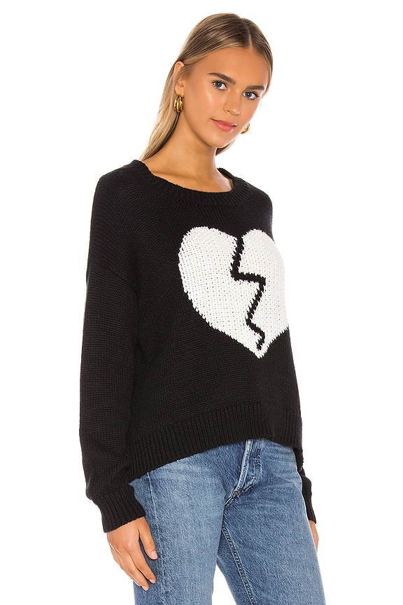 view 2 of 4 Broken Heart Jella Sweater in Clean Black