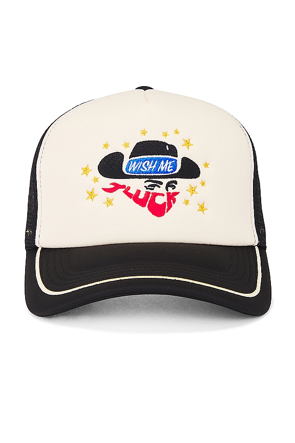 view 2 of 3 Lucky Cowboy Cap in Black & Off White