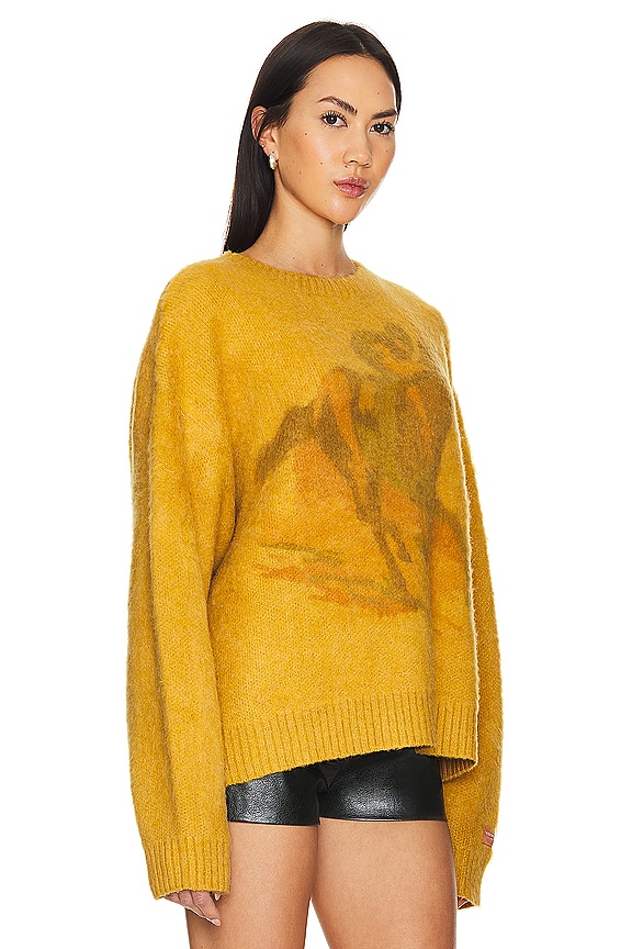 view 2 of 4 7 Horse Crewneck in Mustard