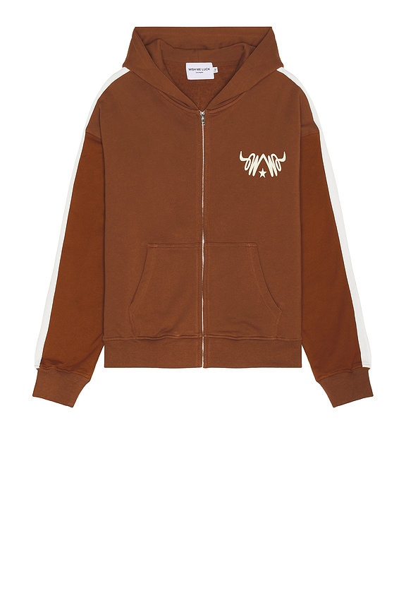 view 2 of 4 ХУДИ С МОЛНИЕЙ GENUINE LUCK in Brown