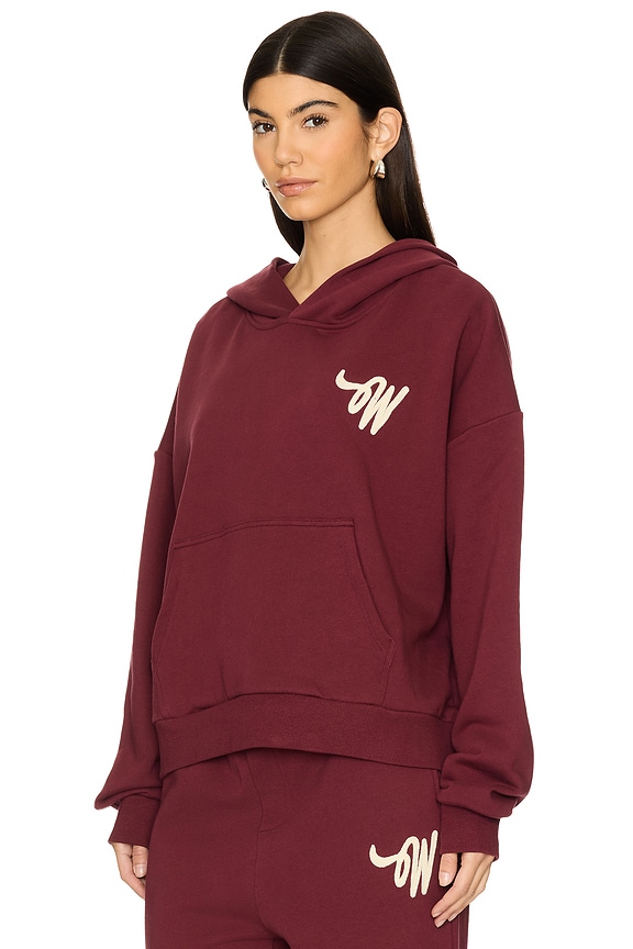 view 2 of 4 SWEAT À CAPUCHE in Burgundy