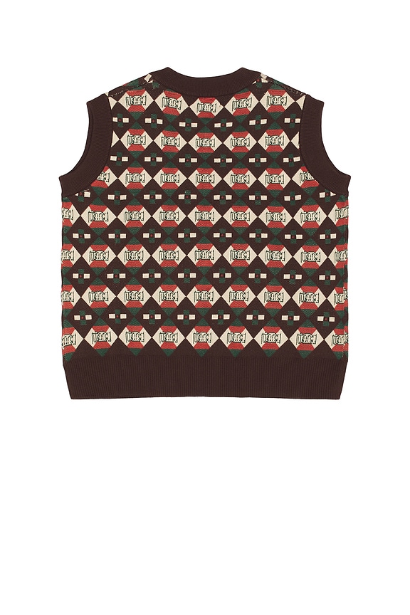 view 2 of 5 CHALECO in Brown & Diamond Plaid