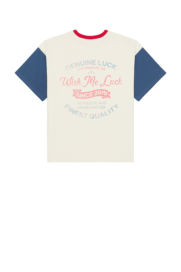 view 1 of 4 Finest Quality T-Shirt in White, Blue, & Red
