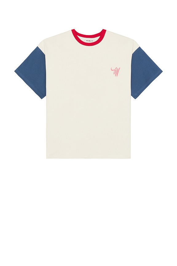 view 2 of 4 Finest Quality T-Shirt in White, Blue, & Red