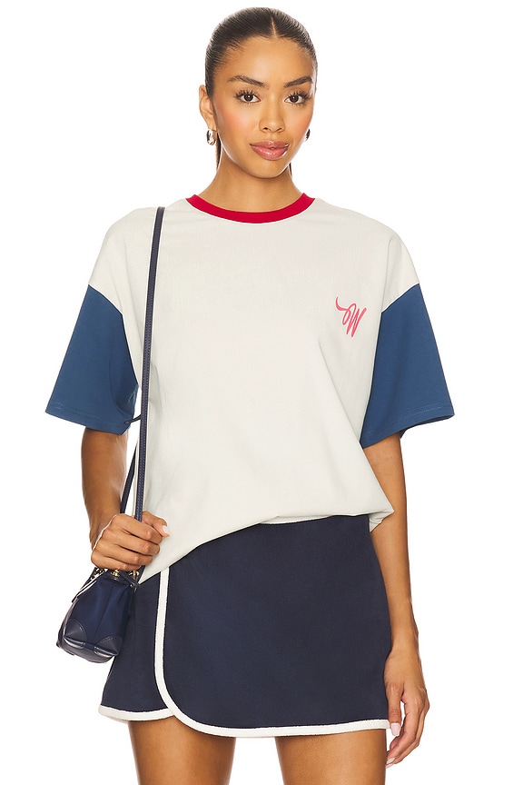 view 2 of 4 Finest Quality T-Shirt in White, Blue, & Red