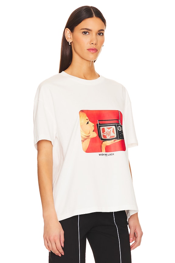 view 2 of 4 TV T-Shirt in White