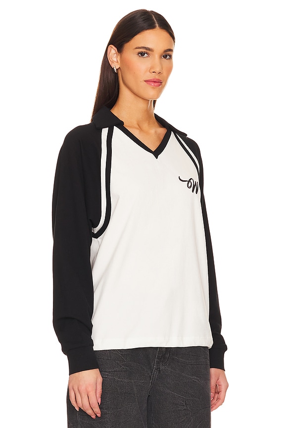 view 2 of 4 77 Polo Shirt in Black & White