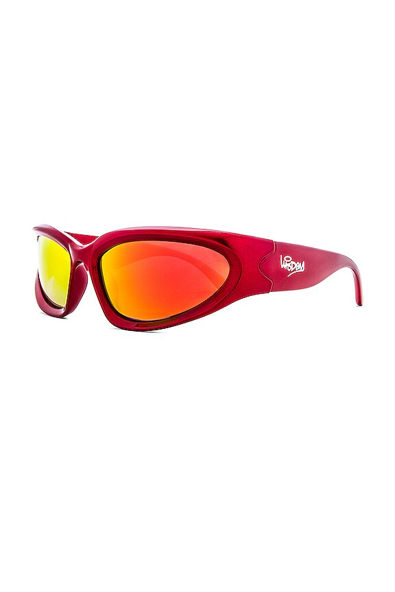 view 2 of 3 LUNETTES DE SOLEIL FRAME FIVE in Red