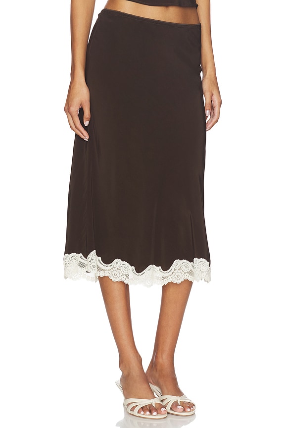view 2 of 6 Tilly Skirt in Chocolate