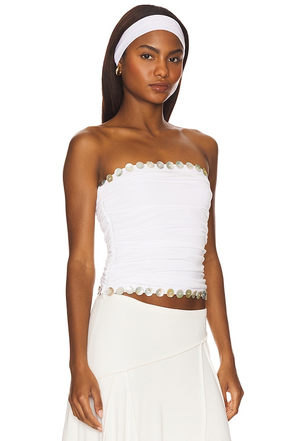 view 2 of 5 Sonny Top in White