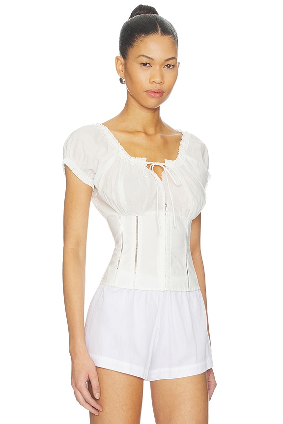 view 2 of 4 VICTORIA 탑 in White