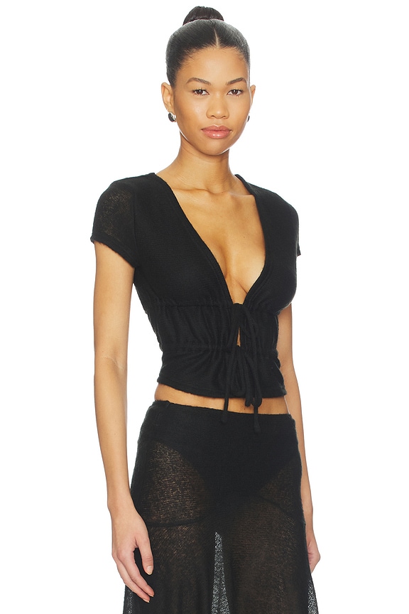 view 2 of 4 FRANCIS 탑 in Black