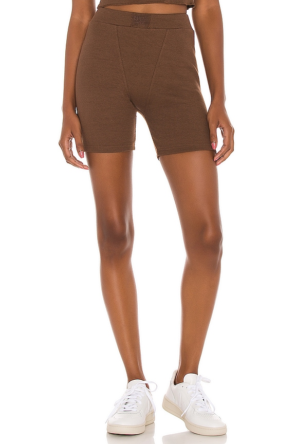 view 1 of 5 SHORT DE STYLE MOTARD LNGE in Chocolate