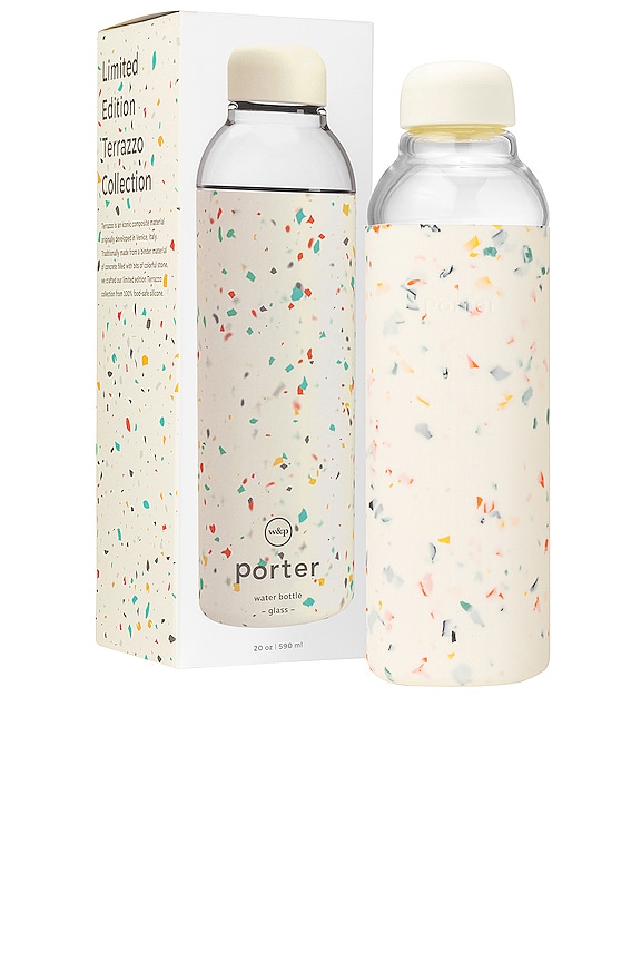 view 2 of 3 Porter Water Bottle in Cream Speckle